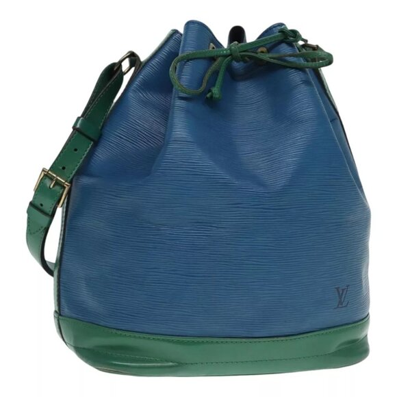 LOUIS VUITTON Epi Noe Shoulder Bag Bicolor Green Blue M44044 LV Auth 87794 - Picture 1 of 16
